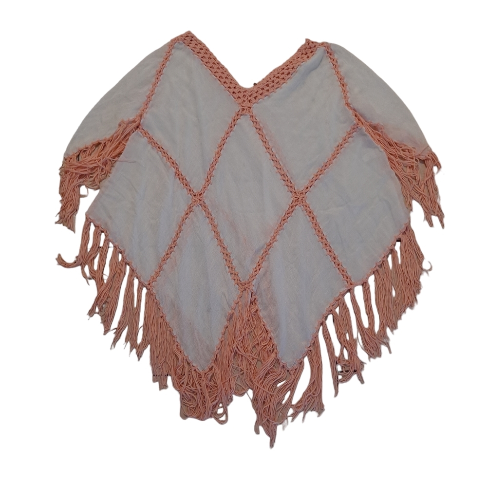 Beach By Exist Crocheted Top With Fringe Women's Size S/M - Picture 3 of 8